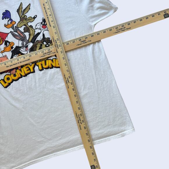 Looney Tunes Characters Graphic Tee Delta Pro Weight White L 100% Cotton - Picture 4 of 7